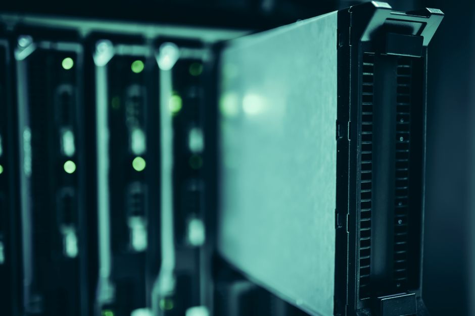 Illustrationsbild: serverrack i ett datacenter. Bilden föreställer inte ett specifikt datacenter som omfattas av EU:s föreslagna märkningssystem.