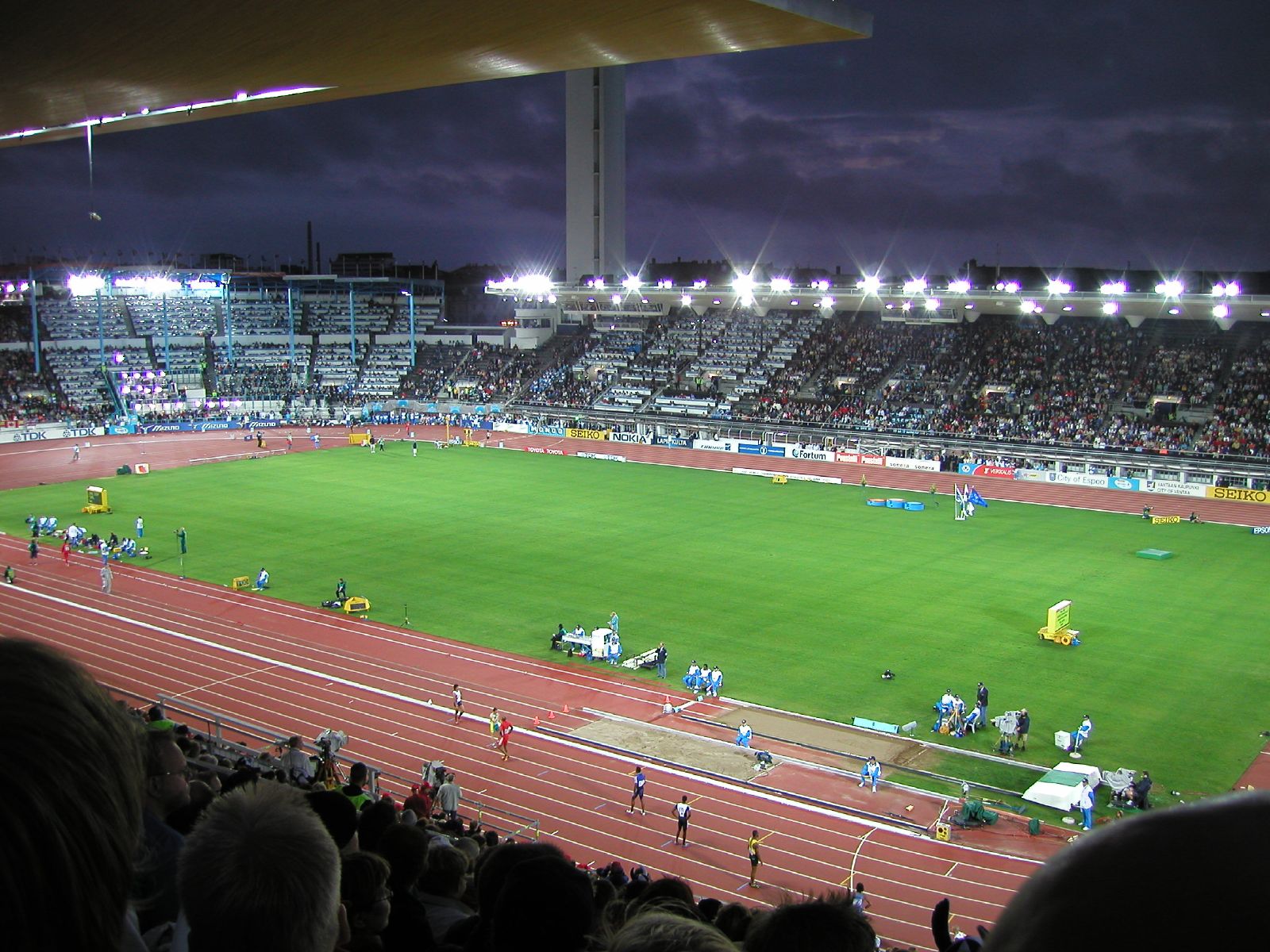Olympiastadion i Helsingfors där Finnkampen 2026 avgörs