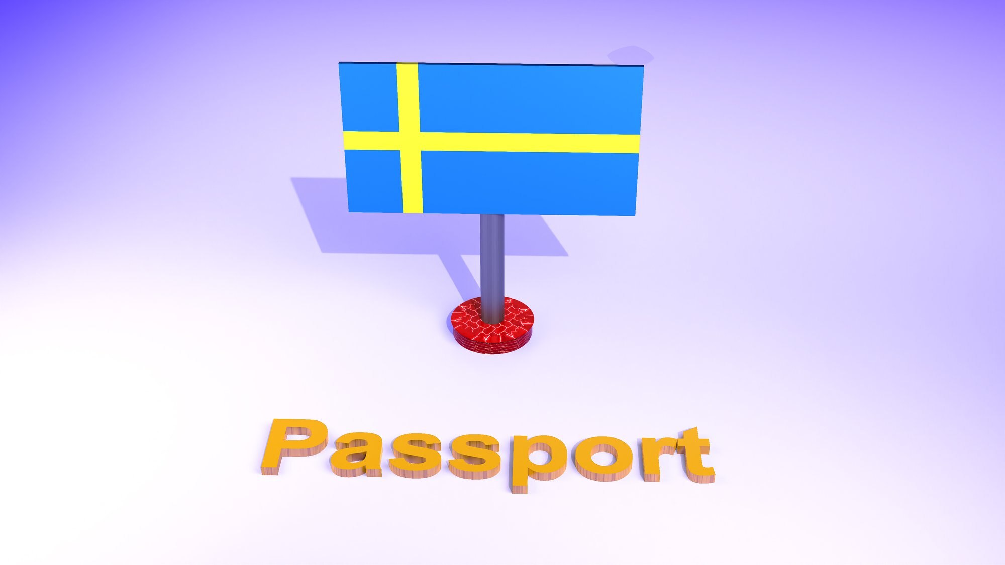 Svenskt pass och svensk flagga som symbol för medborgarskapsprovet 2026