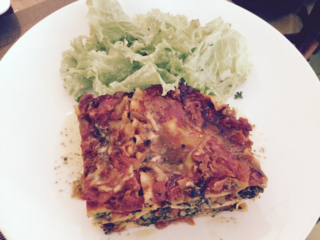 Recept: Vegetarisk lasagne med zucchini, spenat och ricotta