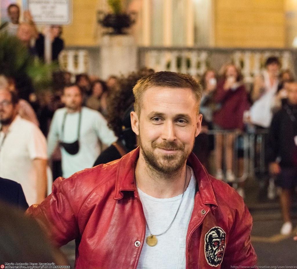 Ryan Gosling vid ett offentligt evenemang